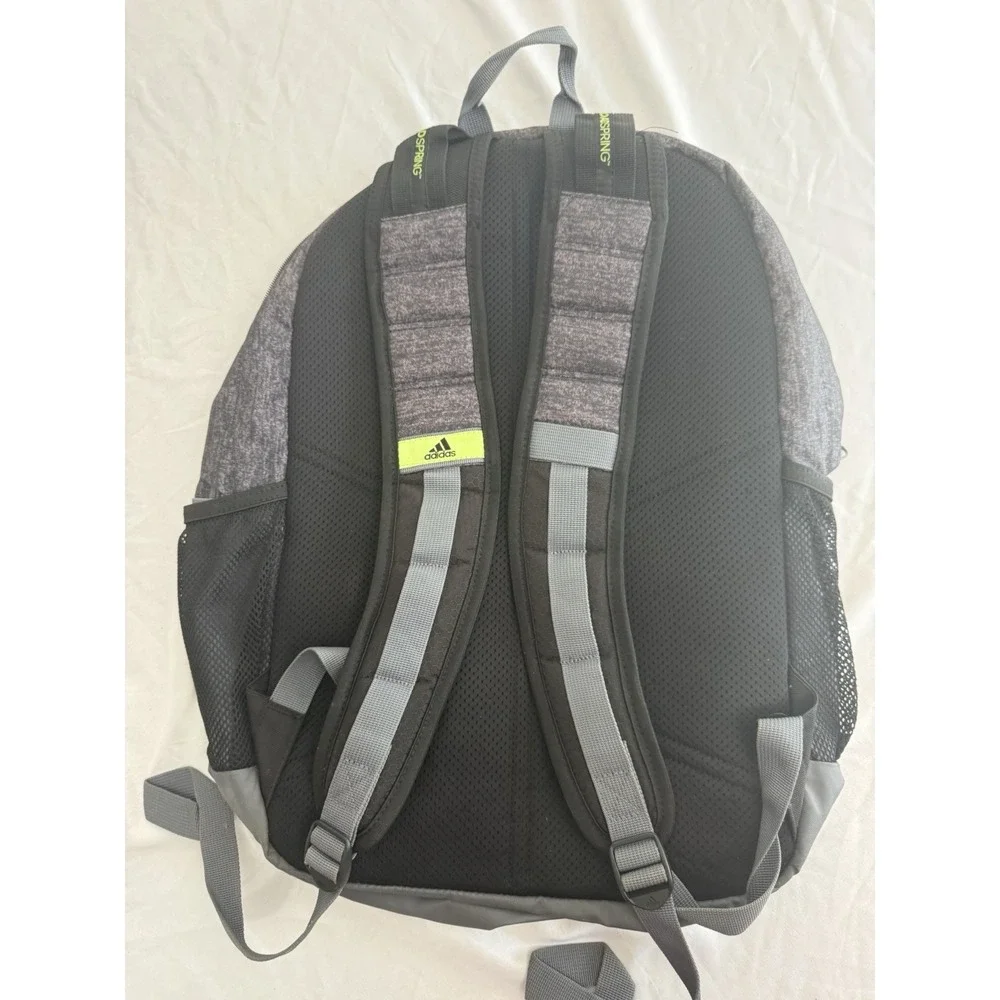 adidas Large 25L Hiking Backpack Gray/Black Polyester Zip 5 Pockets